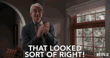 That Looked Sort Of Right Sam Waterston GIF - That Looked Sort Of Right Sam Waterston Sol Bergstein GIFs