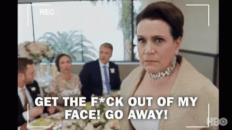 Get Outta Here GIF - Curb Your Enthusiasm Get The Fuck Out Of My Face Go Away GIFs
