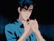 ryosuke takahashi initial d cigarette anime guy