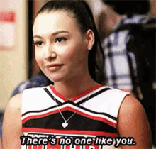 Glee Santana Lopez GIF - Glee Santana Lopez Theres No One Like You GIFs