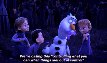 Controlling What You Can When Things Feel Out Of Control GIF - Controlling What You Can When Things Feel Out Of Control Olaf GIFs