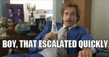 Escalated Quickly Anchorman GIF - Escalated Quickly Anchorman Drinking GIFs