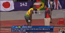 Usain Bolt'S Fistbump Makes Olympic Volunteer'S Day GIF - Usain Bolt Fist Bump Olympics GIFs