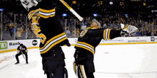 Boston Bruins Jeremy Swayman GIF - Boston Bruins Jeremy Swayman Linus Ullmark GIFs