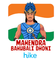 Mahendra Bahubali Dhoni महेंद्रसिंह Sticker - Mahendra Bahubali Dhoni Mahendra Bahubali Dhoni Stickers