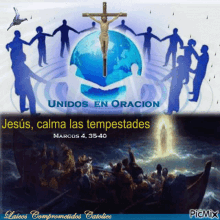 unidos en oracion united in prayer jesus calma tempestades calm the storms