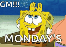 Fuck Mondays Spongebob GIF - Fuck Mondays Spongebob Smile GIFs