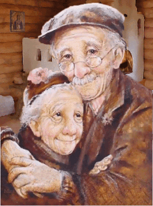 Szeretet Old Couple GIF - Szeretet Old Couple Smiling GIFs