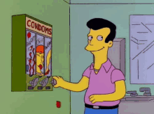 Condom Machine GIF - The Simpsons Washroom Vending Machine GIFs