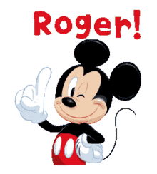 mickey mouse roger one wink got it