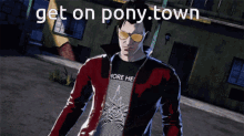 Get On Pony Town Ponytown GIF - Get On Pony Town Ponytown Travis Touchdown GIFs
