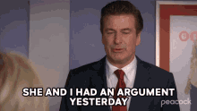 She And I Had An Argument Yesterday Jack Donaghy GIF - She And I Had An Argument Yesterday Jack Donaghy 30rock GIFs