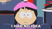 I Had No Idea Wendy Testaburger GIF - I Had No Idea Wendy Testaburger South Park GIFs