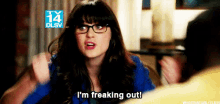 freakout freak out zooey frustrated