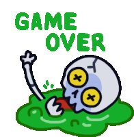 Game Over Done Sticker - Game Over Done Finished Stickers