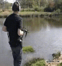 shooting water m16 destroying