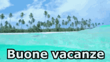Buone Vacanze Vacanze Estate Mare Onde Sole Isola Caraibi Palme GIF - Enjoy Yours Holidays Holidays Summer GIFs