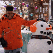 High Five With The Snowman Munchy GIF - High Five With The Snowman Munchy Side Hustle GIFs