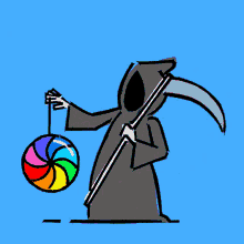 Spinny Wheel Of Death Grim Reaper GIF - Spinny Wheel Of Death Grim Reaper Yoyo GIFs