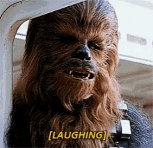 Chewie Laugh GIF - Chewie Laugh Chewbacca GIFs