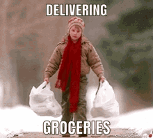 Macaulay Culkin Groceries GIF - Macaulay Culkin Groceries Delivery GIFs