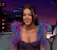 Olivia Rodrigo The Late Late Show With James Corden GIF - Olivia Rodrigo The Late Late Show With James Corden Not My Gif GIFs