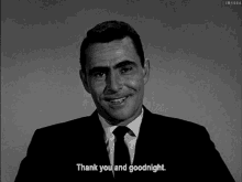 Rod Serling Thank You GIF - Rod Serling Thank You Thank You And Goodnight GIFs