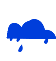Rain Cloud Raining Sticker - Rain Cloud Raining Pouring Stickers