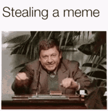 Stealing A Meme Smoke GIF - Stealing A Meme Smoke Cigar GIFs