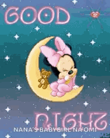 Minnie Mouse Goodnight GIF - Minnie Mouse Goodnight Moon GIFs