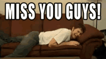 Miss You Guys GIF - Crying Couch Sob GIFs