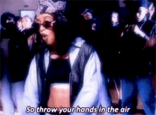 Aaliyah Throw Your Hands In The Air GIF - Aaliyah Throw Your Hands In The Air Legendary GIFs