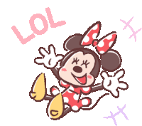 Minnie Mouse Lol Sticker - Minnie Mouse Lol Laughing Stickers