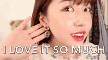 I Love It So Much Earing GIF - I Love It So Much Earing Jewelry GIFs