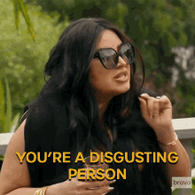 Youre A Disgusting Person Mercedes Javid GIF - Youre A Disgusting Person Mercedes Javid Shahs Of Sunset GIFs