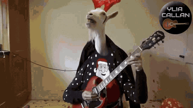Funny Goat Guitar Player Funny Goats GIF - Funny Goat Guitar Player Funny Goats Funny As Hell GIFs