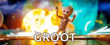 Baby Groot Dancing GIF - Baby Groot Dancing Dancing Groot GIFs