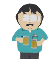Drinking Randy Marsh Sticker - Drinking Randy Marsh South Park Stickers