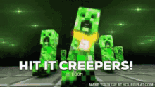 minecraft villager dance video game hit it creepers