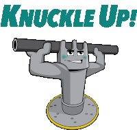 Knuckle Up With Knuckle Head Rooftop Supports Sticker - Knuckle Up With Knuckle Head Rooftop Supports Stickers