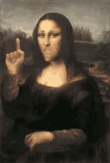 Aham Sei Mona Monalisa GIF - Mona Lisa Yes I Know GIFs