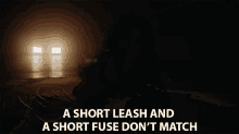 A Short Leash And A Short Fuse Dont Match Being Strict And Getting Easily Mad Dont Go Together GIF - A Short Leash And A Short Fuse Dont Match Being Strict And Getting Easily Mad Dont Go Together Getting Upset Easily And Wanting Control Over Things Dont Match GIFs