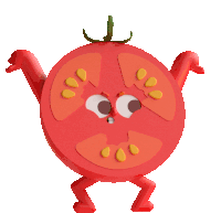 Angry Tomato Rages Sticker - The Other Half Tomato Exercise Stickers