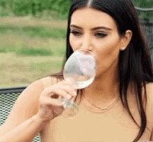 Kim Kardashian GIF - Kim Kardashian Drinking GIFs