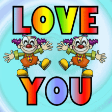 Clown Love Love You Clowns GIF - Clown Love Love You Clowns Funny Love GIFs