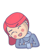 Red Elizabeth Red Hair Sticker - Red Elizabeth Red Hair Laughing Stickers