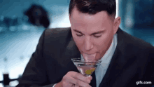 Martini Channing Tatum GIF - Martini Channing Tatum Taste Liquor GIFs