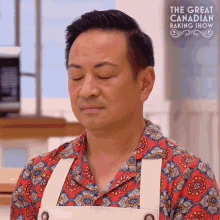 Big Sigh Vincent Chan GIF - Big Sigh Vincent Chan The Great Canadian Baking Show GIFs