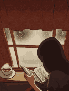 Reading Rain GIF - Reading Rain GIFs
