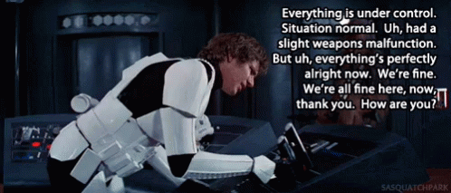 Star Wars Were Fine GIF - Star Wars Were Fine How Are You - Discover &amp;  Share GIFs
